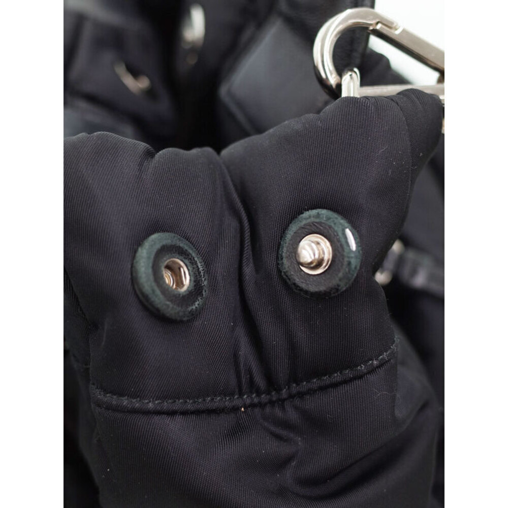 Prada Tessuto Nylon Bomber Tote Shoulder Bag Black - Picture 4 of 9